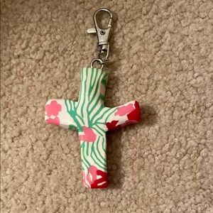 Plastic Cross Key Chain! Lightweight Multi color.